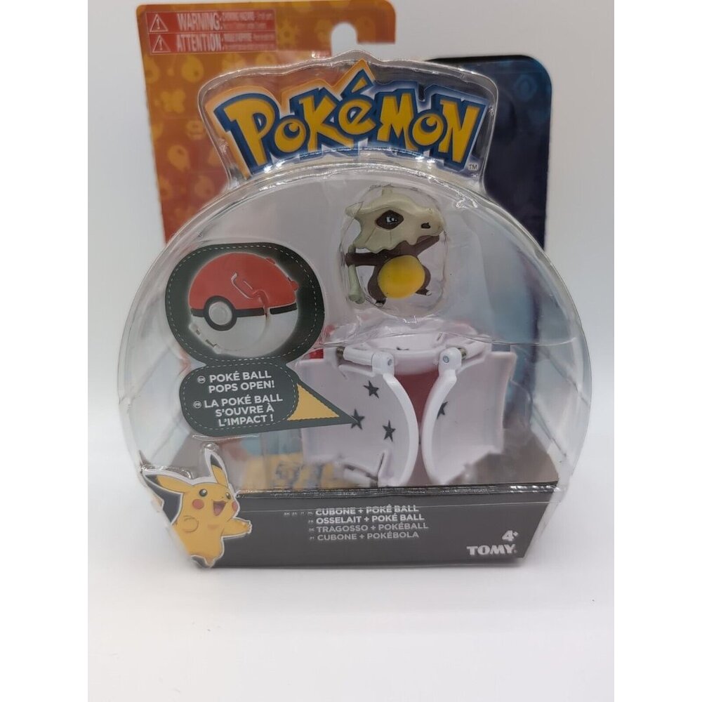 TOMY Pokemon Thow n Pop Poke Ball, Cubone and Poke Ball